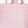 Sac fourre-tout matelassé imperméable rose poudré Sac fourre-tout matelassé imperméable rose poudré