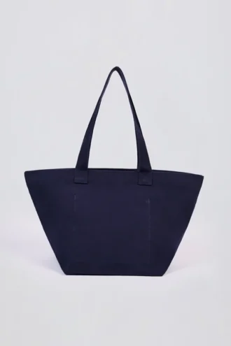 Sac fourre-tout oversize bleu marine classique