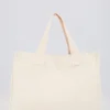 Sac fourre-tout oversize en toile couleur coquille d’œuf Sac fourre-tout oversize en toile couleur coquille d’œuf