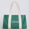 Sac fourre-tout oversize en toile verte Sac fourre-tout oversize en toile verte