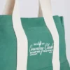 Sac fourre-tout oversize en toile verte Sac fourre-tout oversize en toile verte