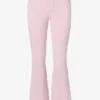 Salopette de ski imperméable à ceinture, couleur rose poudré