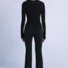 Salopette de ski imperméable à ceinture, en noir Salopette de ski imperméable à ceinture, en noir