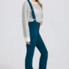 Salopette imperméable à taille haute avec bretelles, couleur bleu sarcelle Salopette imperméable à taille haute avec bretelles, couleur bleu sarcelle