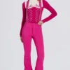 Salopette imperméable taille haute à bretelles, couleur rose magenta Salopette imperméable taille haute à bretelles, couleur rose magenta
