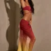 Sarong midi froncé Gelato en jaune multicolore Sarong midi froncé Gelato en jaune multicolore