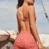 Sarong Molinas à nouer sur le côté, vichy rouge Sarong Molinas à nouer sur le côté, vichy rouge
