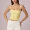 Short Beata taille haute évasé, délavage écru Short Beata taille haute évasé, délavage écru