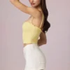 Short Beata taille haute évasé, délavage écru Short Beata taille haute évasé, délavage écru