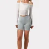 Shorts de cycliste sans coutures Super Sculpt en gris Shorts de cycliste sans coutures Super Sculpt en gris