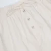 Shorts Elsie en popeline de coton à nouer sur le devant, blanc