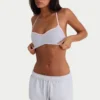 Shorts en jersey brossé élastiqué, couleur gris brume Shorts en jersey brossé élastiqué, couleur gris brume