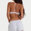 Shorts en jersey brossé élastiqué, couleur gris brume Shorts en jersey brossé élastiqué, couleur gris brume