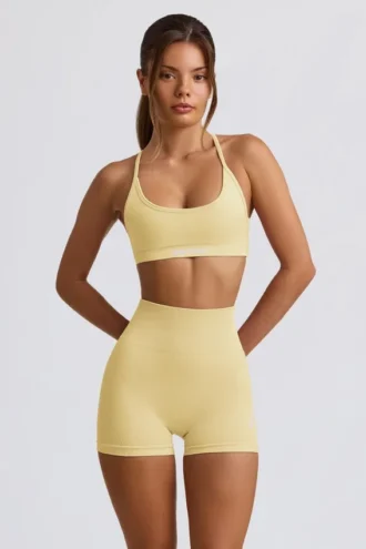 Shorts sans coutures Super Sculpt, couleur Butter Yellow