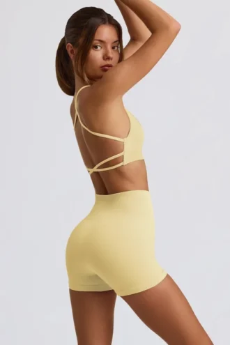 Shorts sans coutures Super Sculpt, couleur Butter Yellow