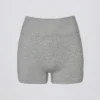 Shorts sans coutures Super Sculpt en gris chiné Shorts sans coutures Super Sculpt en gris chiné