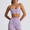 Shorts sans coutures Super Sculpt en lilas tendre Shorts sans coutures Super Sculpt en lilas tendre