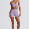 Shorts sans coutures Super Sculpt en lilas tendre Shorts sans coutures Super Sculpt en lilas tendre