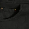 Shorts à taille mi-haute et lacets Parva, noir