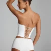 Shorty taille basse Sabrine en jersey fluide, blanc Shorty taille basse Sabrine en jersey fluide, blanc