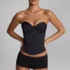 Shorty taille basse Sabrine en jersey moulant noir