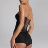 Shorty taille basse Sabrine en jersey moulant noir