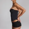 Shorty taille basse Sabrine en jersey moulant noir