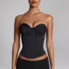 Shorty taille basse Sabrine en jersey moulant noir