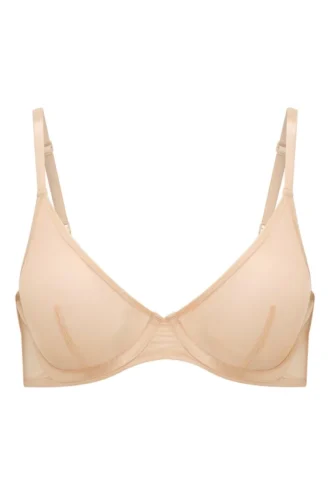 Soutien-gorge à armatures en maille douce à simple épaisseur Intimates, couleur beige