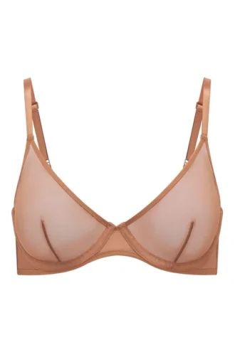 Soutien-gorge à armatures Intimates Soft Mesh à simple épaisseur, couleur miel