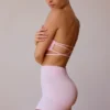Soutien-gorge bandeau à dos croisé, rose pâle Soutien-gorge bandeau à dos croisé, rose pâle