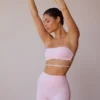 Soutien-gorge bandeau à dos croisé, rose pâle Soutien-gorge bandeau à dos croisé, rose pâle
