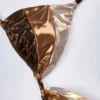 Soutien-gorge de bikini à empiècements Caleta en bronze doré