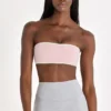 Soutien-gorge de sport bandeau Soft Active en Blush Marl Soutien-gorge de sport bandeau Soft Active en Blush Marl