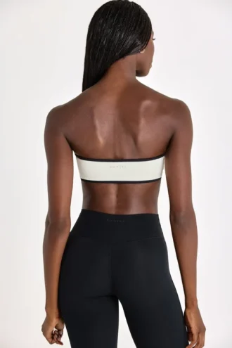 Soutien-gorge de sport bandeau Soft Active en ivoire