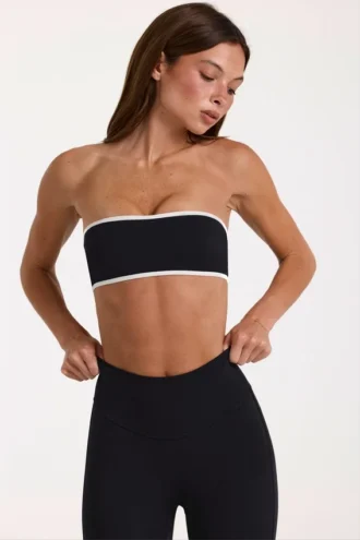 Soutien-gorge de sport bandeau Soft Active en noir