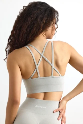 Soutien-gorge de sport à bretelles Define Luxe en gris