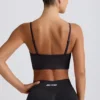 Soutien-gorge de sport à col en V Define Luxe en noir Soutien-gorge de sport à col en V Define Luxe en noir