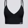Soutien-gorge de sport à col en V Define Luxe en noir Soutien-gorge de sport à col en V Define Luxe en noir