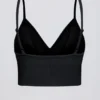 Soutien-gorge de sport à col en V Define Luxe en noir Soutien-gorge de sport à col en V Define Luxe en noir
