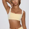 Soutien-gorge de sport contrasté en Lemon Marl Soutien-gorge de sport contrasté en Lemon Marl