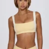 Soutien-gorge de sport contrasté en Lemon Marl Soutien-gorge de sport contrasté en Lemon Marl