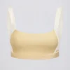 Soutien-gorge de sport contrasté en Lemon Marl Soutien-gorge de sport contrasté en Lemon Marl