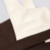 Soutien-gorge de sport contrasté en marl pecan Soutien-gorge de sport contrasté en marl pecan