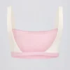 Soutien-gorge de sport contrasté en marl rose pâle Soutien-gorge de sport contrasté en marl rose pâle