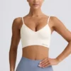 Soutien-gorge de sport Define Luxe à col en V, blanc Soutien-gorge de sport Define Luxe à col en V, blanc