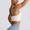 Soutien-gorge de sport Define Luxe à col en V, blanc Soutien-gorge de sport Define Luxe à col en V, blanc