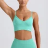 Soutien-gorge de sport Define Luxe à col en V, couleur menthe Soutien-gorge de sport Define Luxe à col en V, couleur menthe