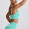 Soutien-gorge de sport Define Luxe à col en V, couleur menthe Soutien-gorge de sport Define Luxe à col en V, couleur menthe