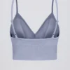 Soutien-gorge de sport Define Luxe à col en V, gris bleu Soutien-gorge de sport Define Luxe à col en V, gris bleu